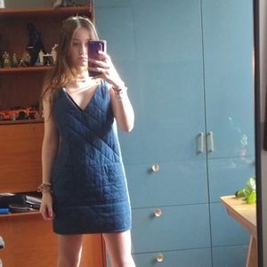 Dark blue eve gravel jumper / denim dress